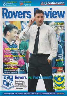 Tranmere Rovers v Portsmouth Match Programme 1999-09-18